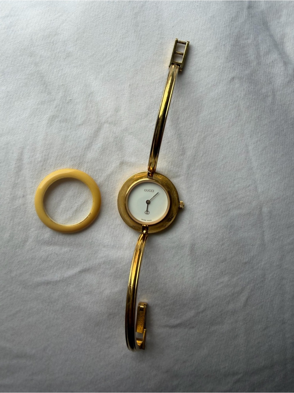 Gucci Gold Bezel Watch